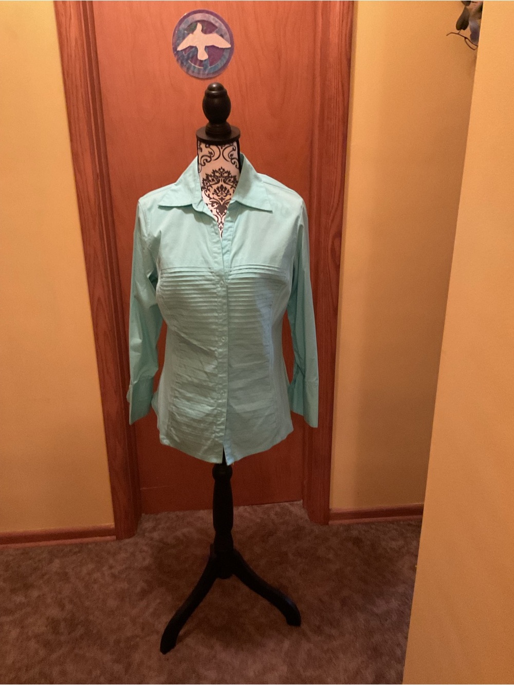 Light Aqua Button-Up Shirt